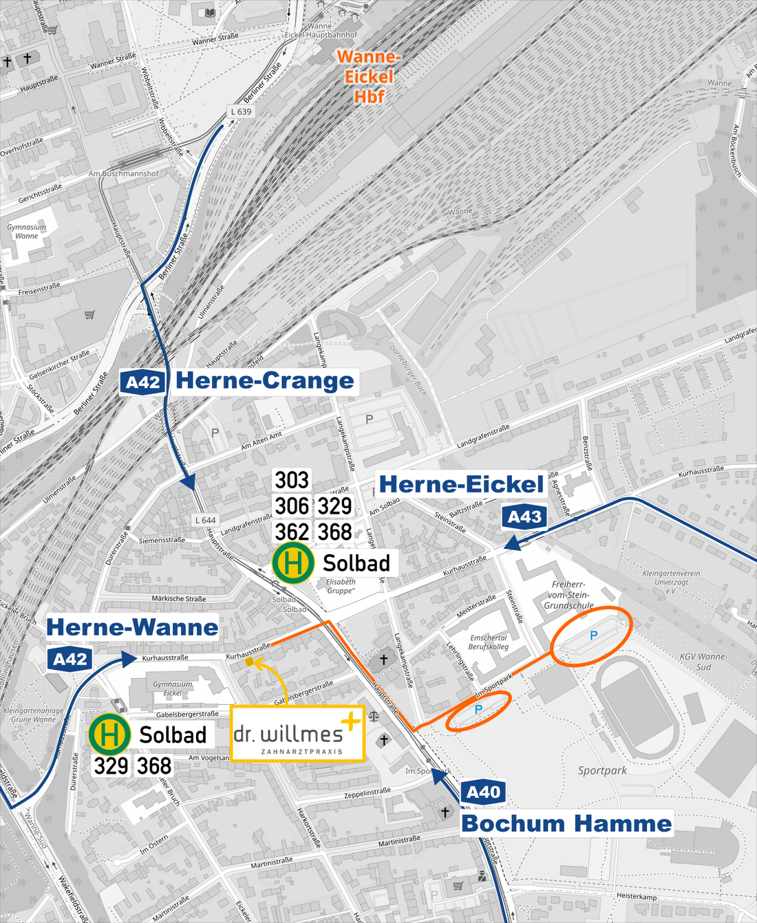 Anfahrtsbeschreibung Anfahrtsbeschreibung für ÖPNV und Auto